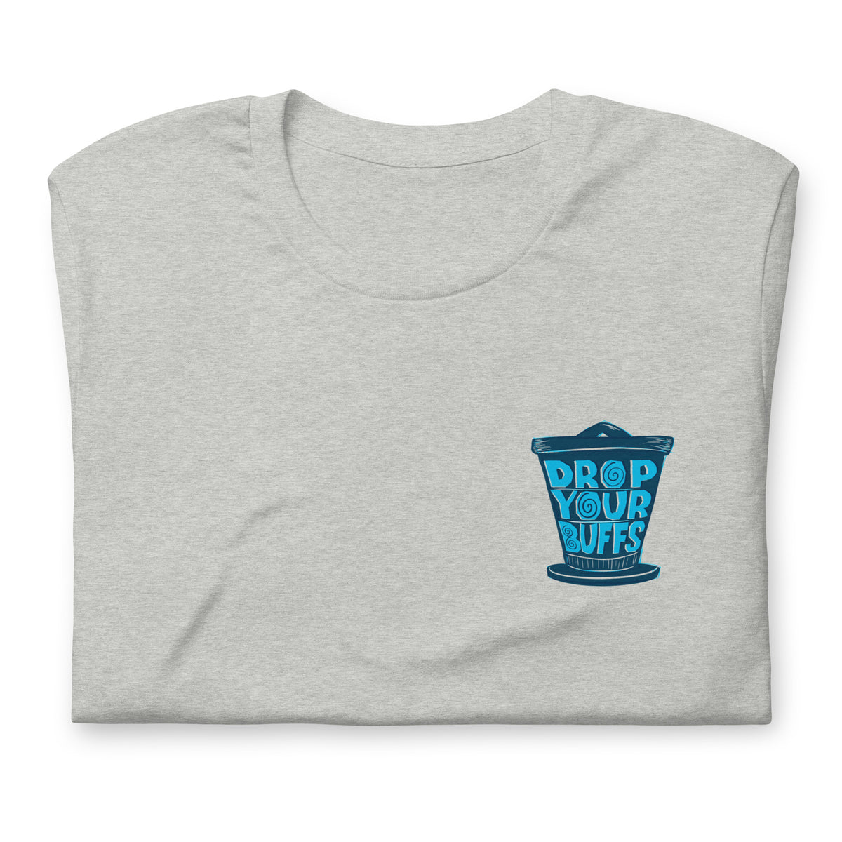 Drop Your Buffs Blue Logo Tee
